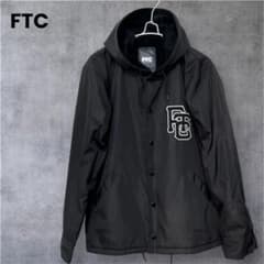 ブラックナイロンジャケット フード付き FTC】フード付 ナイロンジャケット ブラック サイズS - メルカリ