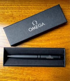 オメガ ボールペン 非売品 レア 限定　ブラック OMEGA オメガ ブラックボールペン マット調 黒 ノベルティ 非売品 箱