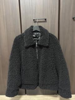ZARA ボアジャケット Sサイズ 黒のサムネイル