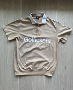 Golfickers ポロシャツ　ベージュ Mサイズ　ゴルフィッカーズ 美品】Golfickers ポロシャツ ベージュ Mサイズ ゴルフィッカーズ