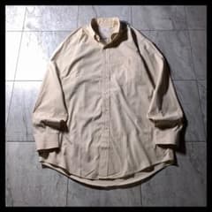 00s Brooks Brothers BD シャツ ベージュ ストライプ 香港