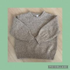 【アプレレクール】ベージュ　ニットセーターのサムネイル