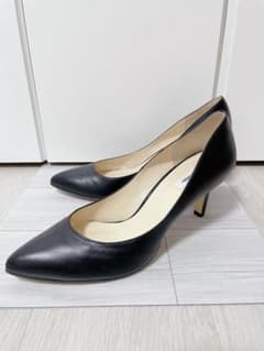 美品】オデットエオディール パンプス 25センチ 黒 ポインテッドトゥ