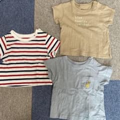 70cm Tシャツ 3枚セット（ストライプ・プリント）のサムネイル