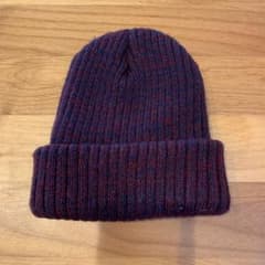 CASTANO ニット帽 ビーニー ネイビー レッドのサムネイル