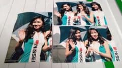 レースクイーン 写真 はがきサイズ 3枚 NISSEKI ニッセキ アイドル