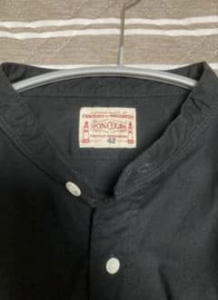 boncoura ボンクラ　バンドカラーシャツ　ポプリンのサムネイル