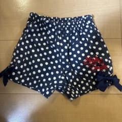シャーリーテンプル　水玉　リボン付き　ベビー　パンツ 80のサムネイル