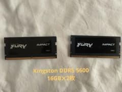 KINGSTONE SODIMM DDR5-5600 16GB✕2枚のサムネイル