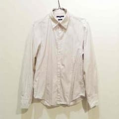 美品 SHIPS 白シャツ ストライプのサムネイル