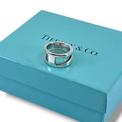 Tiffany ティファニー SV925 ダイアゴナル リング 8号 - メルカリ