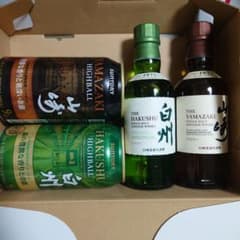 新品・未開封】白州・山崎180mlミニボトル 白州・山崎ハイボールセ