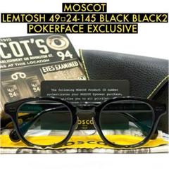 【極美品】ポーカーフェイス別注完売 モスコット レムトッシュBLACKBLACK 極美品】ポーカーフェイス別注完売 モスコット レムトッシュ