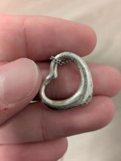 Tiffany & Co. 오픈 하트 목걸이 실버 925