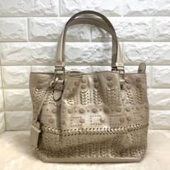 TOD'S フラワーハンドバッグ スタッズ