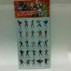 仮面ライダーシール　[ヒーロー編]　と　[怪人編]　2枚セットのサムネイル