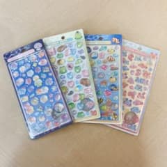 水族館限定 ボンボンドロップシール 4枚セットのサムネイル
