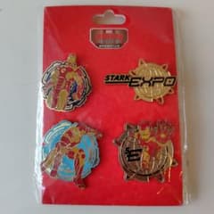 アイアンマン ピンバッジ 4個セット ディズニーランド - メルカリ