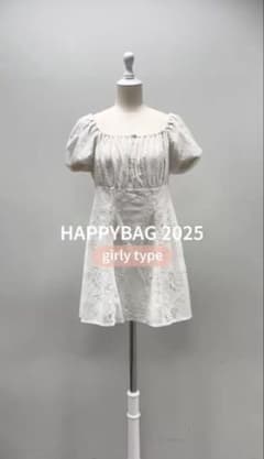 ナイスクラップ レースミニワンピース チュニック 2025福袋ガーリー