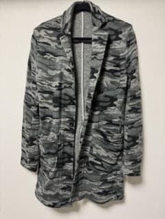 BEAMS LIGHTS 迷彩 カモフラ ニットカジュアルコート メンズ Mのサムネイル