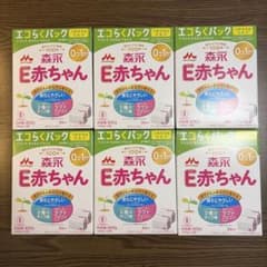 【未使用】森永 E赤ちゃん エコらくパック つめかえ用 6個セットのサムネイル