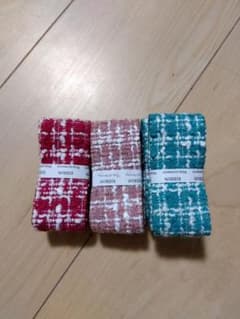 リボン資材セット☆赤1y✕2、ピンク1y✕2、ターコイズブルー✕3のサムネイル