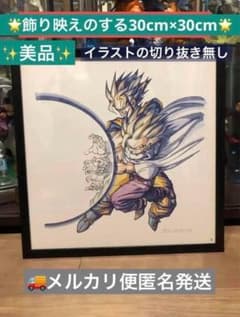 ドラゴンボール　イラスト 悟空　悟飯　親子かめはめ波　30cm×30cm ドラゴンボール イラスト 悟空 悟飯 親子かめはめ波 30cm×30cm