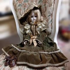 【ビスクドール】全長約６０cm カマー&ラインハルト　CD103　 スリープアイ ビスクドール】全長約60cm カマー&ラインハルト CD103 スリープアイ