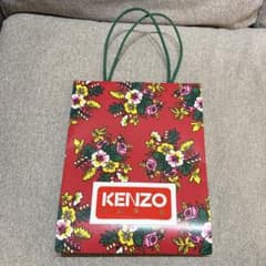 ケンゾー ジーンズ KENZO jeans ショップ袋 ショッパー 紙袋 90s KENZO ケンゾー ショップ袋 ショッパー 紙袋 花柄 レッド - メルカリ