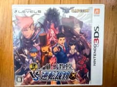 3DS レイトン教授VS逆転裁判 美品 動作確認済 説明シート付 カプコンのサムネイル
