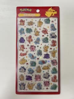 韓国　ポケモン　3D立体シール　ピカチュウ