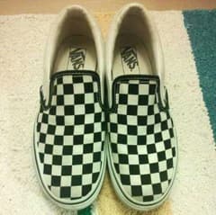 VANS スリッポン ブラック×ホワイトのサムネイル