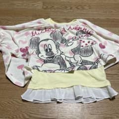 Disney Mickey & Minnie Short-Sleeved Top, Size 120cm