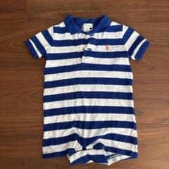 Ralph Lauren ベビー ロンパース 9M ボーダーのサムネイル