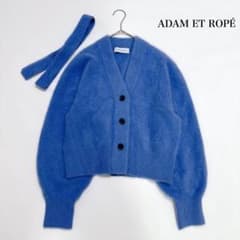 2024✨ 美品 アダムエロペ　ファーニットカーディガン フォックス　完売品 2024✨ 美品 アダムエロペ ファーニットカーディガン フォックス 完売