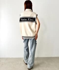 Matin Kim アイボリー ニットベストのサムネイル
