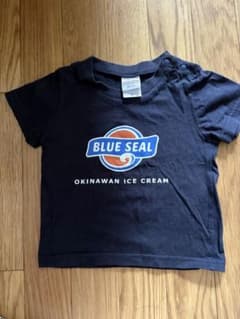 BLUE SEAL 沖縄アイスクリーム Tシャツ 90cm ネイビー - メルカリ