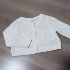 baby GAP ホワイト カーディガン 12-18ヶ月 80cm 薄手 春夏のサムネイル
