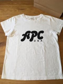 2018AW APC US アーペーセー ロゴTシャツ レディース M ホワイトのサムネイル