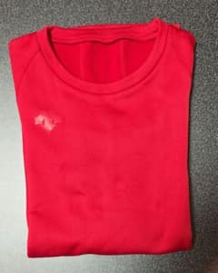 DESCENTE 野球 アンダーシャツ　裏起毛 長袖 レッド 150のサムネイル