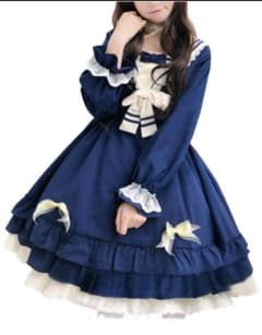 【今だけお値下げ】ロリータ ネイビー ゆめかわ セーラー風 レディースのサムネイル