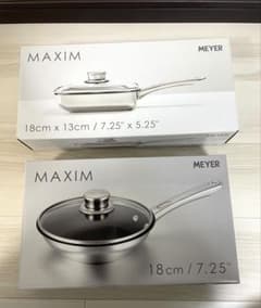 マイヤー マキシム　フライパン2点セット 蓋付18cm＋エッグパン 新品未開封 マイヤー マキシム フライパン2点セット 蓋付18cm＋エッグパン
