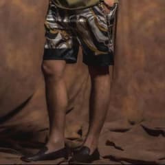 Jih Nunc 総柄シフォン サテン切り替えハーフパンツのサムネイル