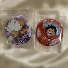 新品】ONE PIECE モンキー・D・ルフィ 缶バッジ 2種セット - メルカリ