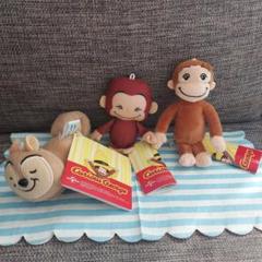 【新品】おさるのジョージ　マスコット　3つセット