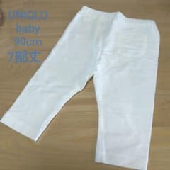 UNIQLO baby レギンス 白 90cm 7部丈のサムネイル