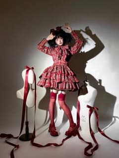 CATCOCOONクラシカルドール 長袖 セットアップ　青チェック 即納」CATCOCOONクラシカルドール 長袖 セットアップ 青チェック