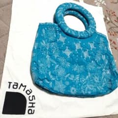 tamasha ターコイズブルー トート エコバッグ ISSEY MIYAKE - メルカリ