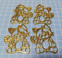 ツギハギ　ネコ　レジン　空枠のサムネイル