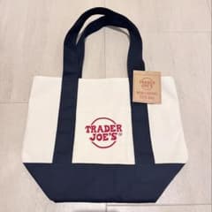 新品 TRADER JOE‘Sキャンバストートバッグ ネイビーのサムネイル